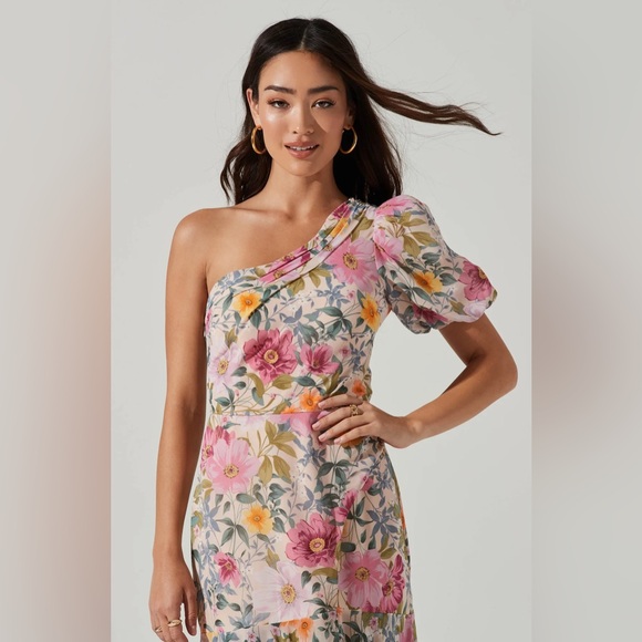 ASTR the label Santorini One Shoulder Midi Dress - Picture 2 of 6